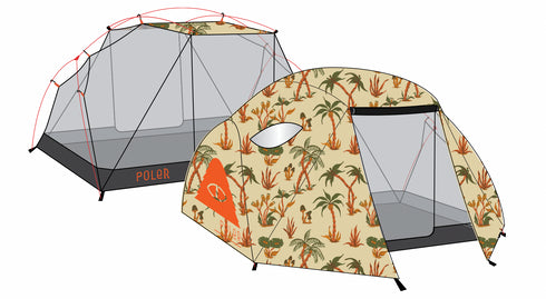 Poler 2+ PERSON TENT - TRADER RICK SAND